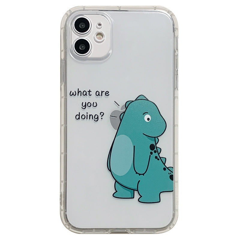 Simple Transparent Airbag Anti-fall Mobile Phone Case Protective Cover For Cute Couples Simple Transparent Airbag Anti-fall Mobile Phone Case Protective Cover For Cute Couples